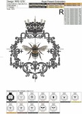 Royal Bee in a Frame - 3 sizes