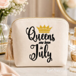 Les reines naissent en juillet - Motif de broderie à la machine « Crown » - Gratuit
