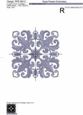 Acanthus Quilt Block Lilac Color - 7 sizes Acanthus Quilt Block Lilac Color - 7 sizes