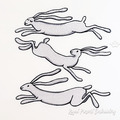 Rabbits Machine Embroidery Designs - 2 sizes