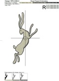 Rabbits Machine Embroidery Designs - 2 sizes