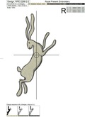 Rabbits Machine Embroidery Designs - 2 sizes
