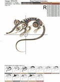 Rat Machine Embroidery Design Chinese horoscope animal sign