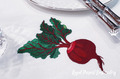 Realistic Red Beet Machine Embroidery Design - 3 sizes