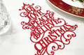 Red Christmas tree Machine Embroidery Design - 5 sizes