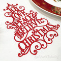 Red Christmas tree Machine Embroidery Design - 5 sizes