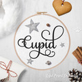 Reindeer Name Cupid Machine Embroidery Design