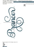 Reindeer Name Prancer Machine Embroidery Design