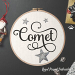 Santa's Reindeer Names Machine Embroidery Bundle - 9 Christmas Designs for 5x7 Hoops