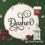 Santa's Reindeer Names Machine Embroidery Bundle - 9 Christmas Designs for 5x7 Hoops