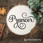 Santa's Reindeer Names Machine Embroidery Bundle - 9 Christmas Designs for 5x7 Hoops