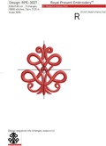 Retro Element 3D Machine Embroidery Design
