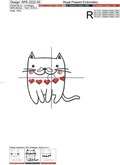 Romantic Valentine Cats Digital Machine Embroidery Designs