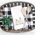 Rooster and Dandelion Machine Embroidery Design - 2 sizes