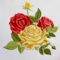 Rose Boutonniere Machine Embroidery Design - 3 sizes