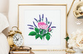 Rose Flower with Lavender - 3 sizes