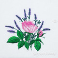 Rose Flower with Lavender - 3 sizes