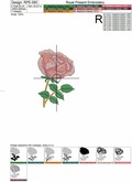 Rose Free Machine Embroidery Design