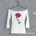 Rose girl Machine Embroidery Design - 6 sizes