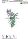 Rosemary Machine Embroidery Design - 2 sizes
