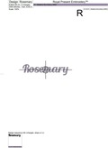 Rosemary Machine Embroidery Design - 2 sizes