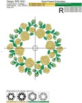 Roses round Frame - 2 sizes