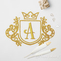Royal frame Machine Embroidery Design - 4 sizes