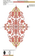 Royal ornament Machine Embroidery Design