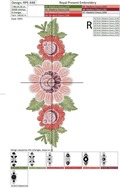 Russian Folk Flowers Machine Embroidery Design - 2 sizes