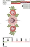 Russian Folk Flowers Machine Embroidery Design - 2 sizes
