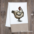 Rustic Hen Machine Embroidery Design - 4 sizes