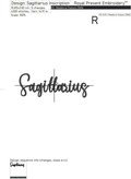 Sagittarius zodiac sign Machine Embroidery Design - 6 sizes