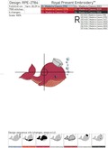 Sailor Whale Machine Embroidery Design