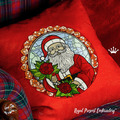 Santa Big Stained Glass in 4 sizes