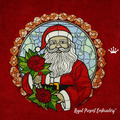 Santa Big Stained Glass in 4 sizes