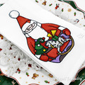 Santa Claus with Rocking horse Machine Embroidery Design - 4 sizes