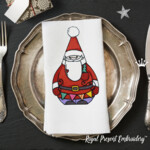 Santa Claus with Gifts and Toys Set – 4 Machine Embroidery Designs