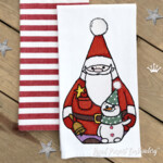 Santa Claus with Gifts and Toys Set – 4 Machine Embroidery Designs