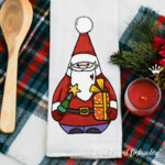 Santa Claus with Gifts and Toys Set – 4 Machine Embroidery Designs