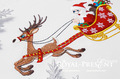 Santa in his Christmas sledge Machine Embroidery Design - 4 sizes