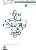 Savior Inscription Machine Embroidery Design - 4 sizes