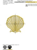 Scallop seashell - 4 sizes