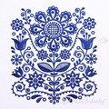 Scandinavian ornament Machine Embroidery Design - 4 sizes
