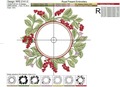 Schisandra Frame machine embroidery designs - 3 sizes