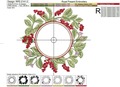 Schisandra Frame machine embroidery designs - 3 sizes