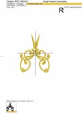Scissors machine embroidery designs - 3 in 1