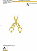 Scissors machine embroidery designs - 3 in 1