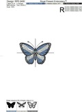 Scotland flag butterfly Machine Embroidery Design - 2 sizes