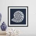 SeaShell Nautilus Machine Embroidery Design - 5 sizes