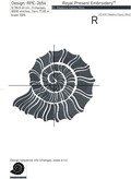 SeaShell Nautilus Machine Embroidery Design - 5 sizes